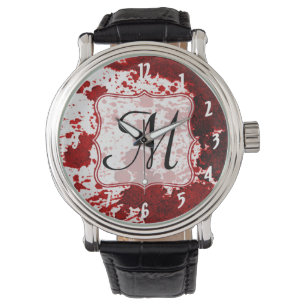 Montre Vampire Sanguinaire Crimson Red Flui Watch