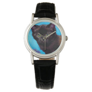 Montre Van Gogh Chat et fleurs