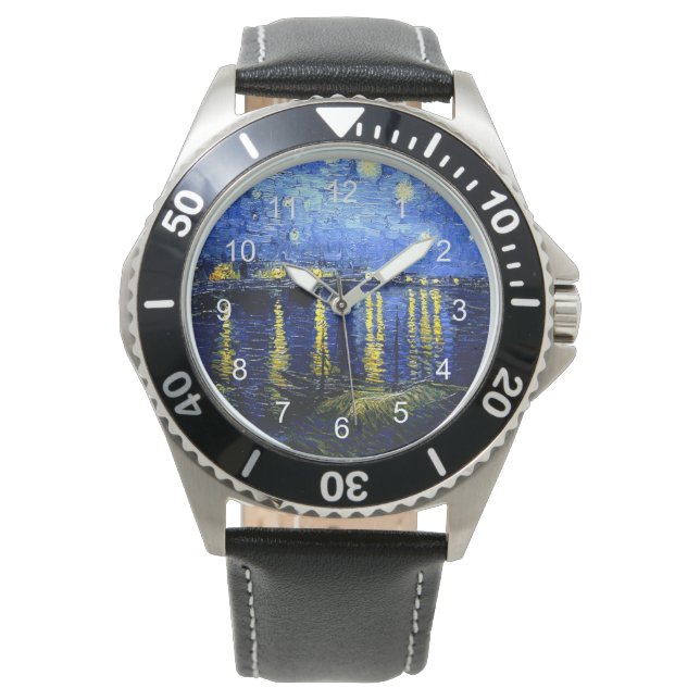 Montre Van Gogh - Nuit étoilée sur le Rhône (devant)