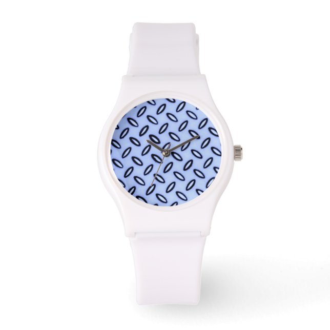 Montre Veille à motif bleu ciel (Recto)