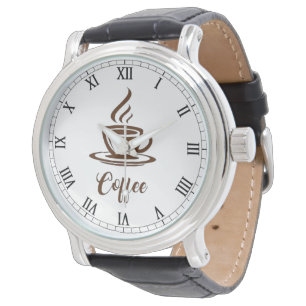 Montre Veille Brown élégante pour les employés de la mais