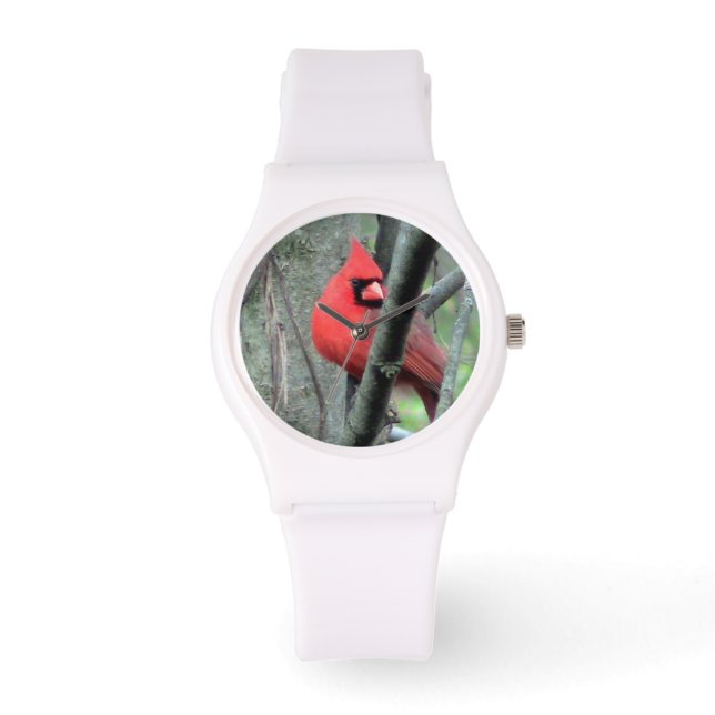 Montre Veille cardinale rouge brillante (Recto)