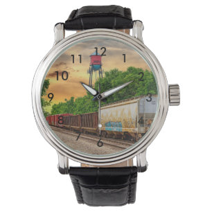 Montre Veille de coucher de soleil à vapeur urbaine