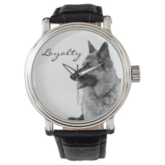 Montre Veille de fidélité berger allemand