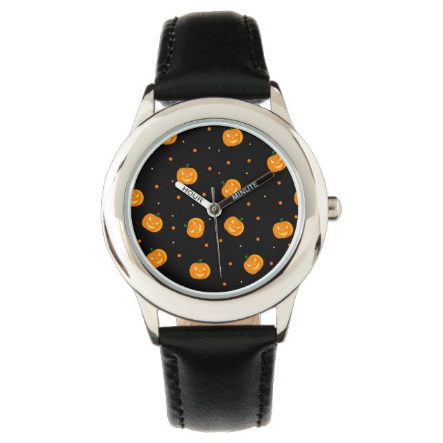 Montre Veille de pluie citrouille (devant)