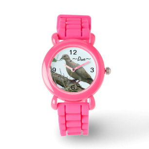 Montre Veille d'oiseaux de la colombe grise