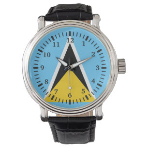 Montre Veille du drapeau de Sainte-Lucie