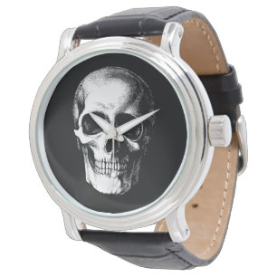 Montre Veille du Mariage d'Halloween gothique crâne