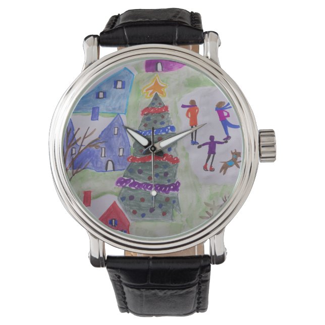 Montre Veille du village de Noël (devant)
