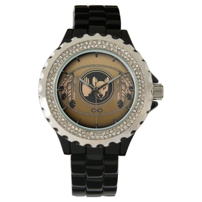 Montre Veille métisse Veille du loup des Premières nation (devant)