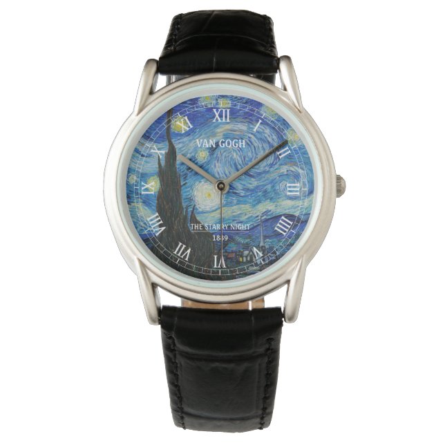 Montre Veille nocturne étoilée de Van Gogh (devant)