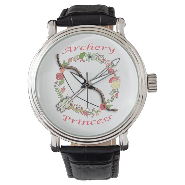 Montre Veille Princesse au tir à l'arc (devant)