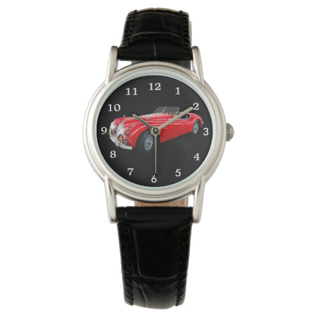 Montre Veille vintage Red Jaguar (devant)