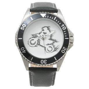 Montre VÉLO de SALETÉ (noir de griffonnage)