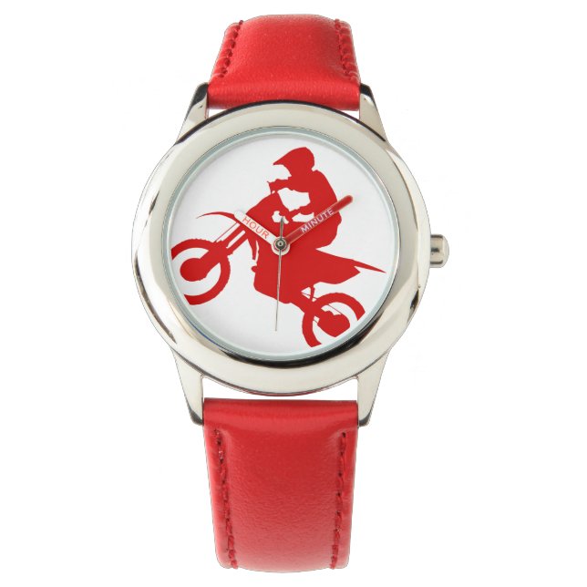 Montre VÉLO DIRT ( rouge ) (devant)