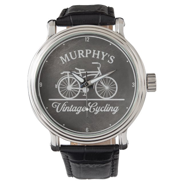 Montre Vélo rétro Vintage personnalisé (devant)