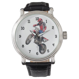 Montre Vélo rouge de saleté