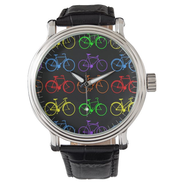 Montre Vélos arc-en-ciel (devant)