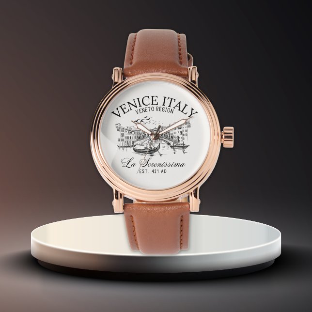 Montre Venice Italy Old Landscape (Créateur téléchargé)