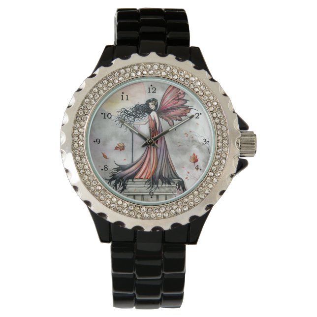 Montre Vents d'automne Imaginaire gothique Fairy Art (devant)