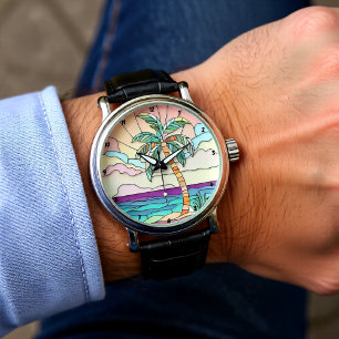 Montre Verre teinté Pastel Palm