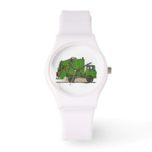 Montre Vert de camion à ordures