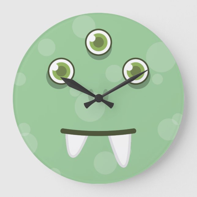 Montre Vert Face Mur Horloge (Recto)
