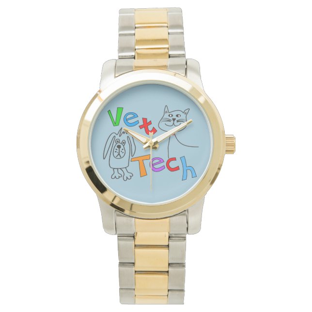 Montre Vet Tech Watch Design de chat et de chien (devant)
