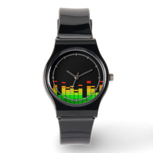 Montre Vibes de l'égaliseur du Beat of DJ Music Black