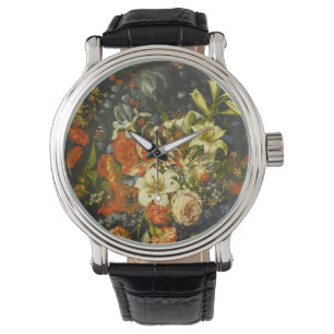 Montre Vie morte avec fleurs et fruits