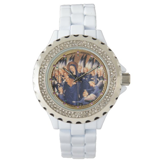 MONTRE VIERGE AVEC ENFANT ET ANGELS (devant)