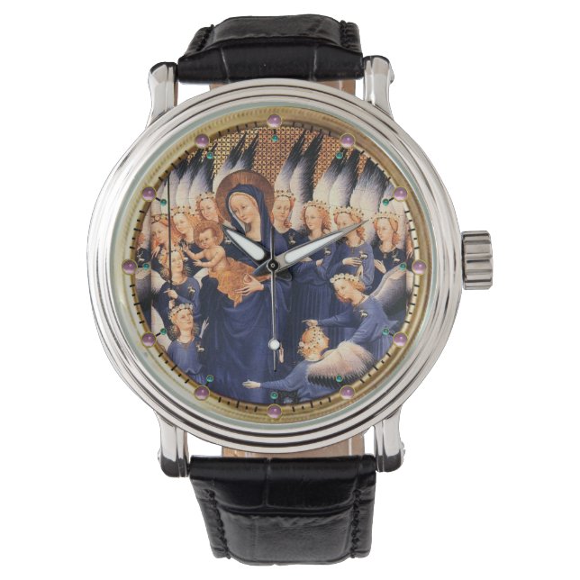 MONTRE VIERGE AVEC ENFANT ET ANGELS (devant)