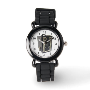 Montre Vieux appareil photo personnalisé Parties scintill
