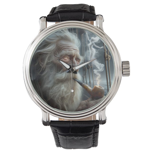 Montre Vieux marin Fumer un tuyau (devant)