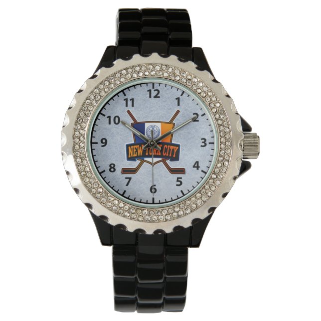 Montre Ville de New York Drapeau Logo Wrist Watch (devant)