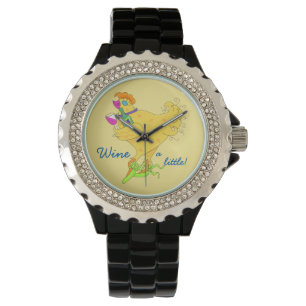 Montre Vin une petite puissance de poussin Whimsy Jaune