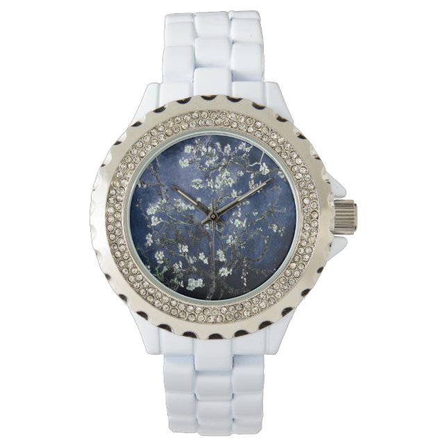 Montre Vincent Van Gogh Almond Blossoms Regarder le bleu  (devant)