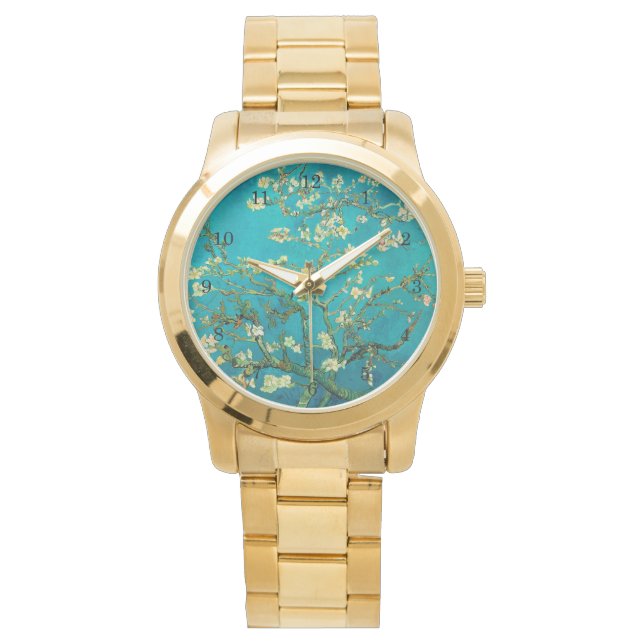 Montre Vincent Van Gogh Blossoming Almond Tree Floral Art (devant)