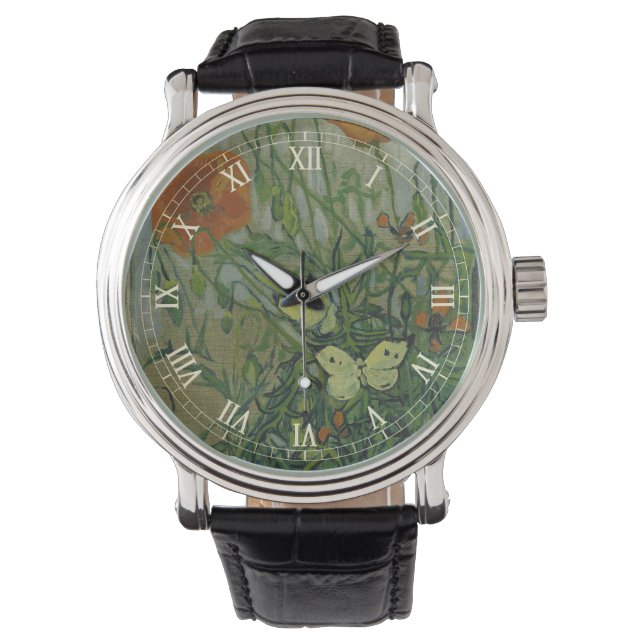Montre Vincent van Gogh - Papillons et papillons (devant)