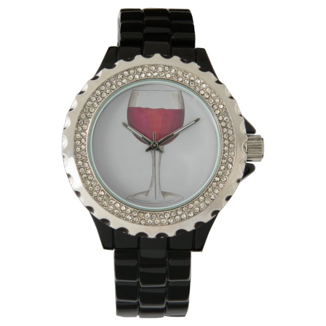 Montre Vins rouges Verre Wineglass Merlot Watch (devant)