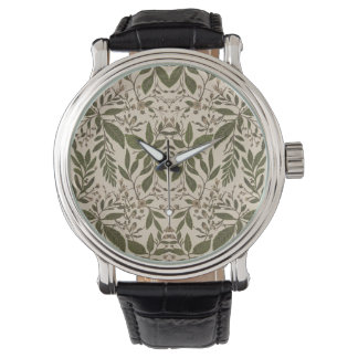 Montre Vintage Botanical Leaf 