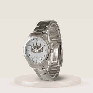 Montre Vintage City Chambers Bracelet en argent surdimens