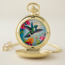 Montre Vintage Fleurie Colibri