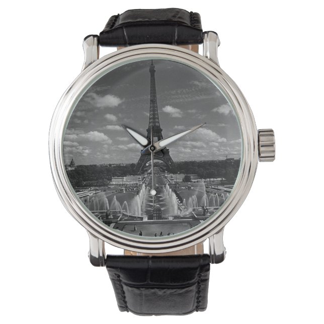 Montre Vintage France Paris Fontains Tour Eiffel (devant)