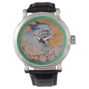 Montre Vintage Louis Wain Flowers For You Cat Art Watch