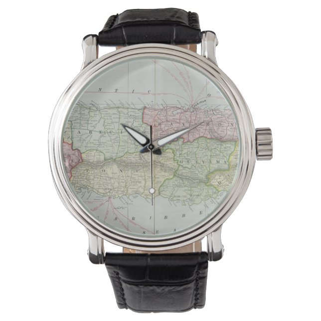 Montre Vintage Map of Puerto Rico (devant)