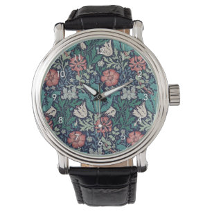 Montre Vintage motif floral, William Morris