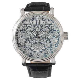 Montre Vintage motif floral, William Morris