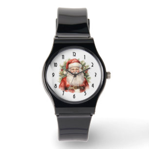 Montre Vintage Noël Père Noël Souriant