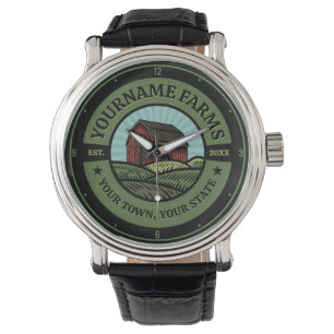 Montre Vintage NOM AJOUT DE L'Étanche Campagne Agricole